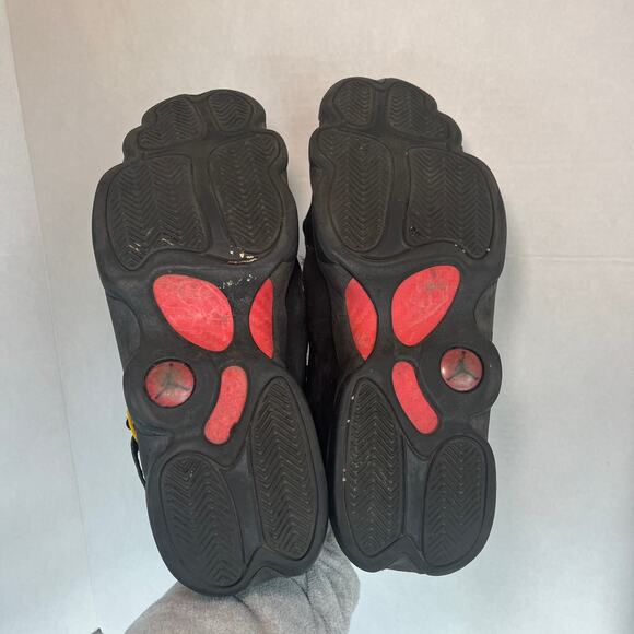 Nike Air Jordan 6 Rings Black Red Sulfur Basketball Shoes Men's Size 13 - Picture 10 of 11